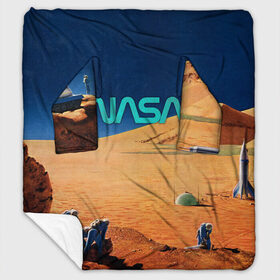 Плед с рукавами с принтом NASA on Mars , 100% полиэстер | Закругленные углы, все края обработаны. Ткань не мнется и не растягивается. Размер 170*145 | 