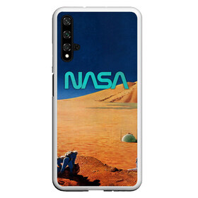 Чехол для Honor 20 с принтом NASA on Mars , Силикон | Область печати: задняя сторона чехла, без боковых панелей | 