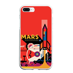 Чехол для iPhone 7Plus/8 Plus матовый с принтом Mars NASA , Силикон | Область печати: задняя сторона чехла, без боковых панелей | Тематика изображения на принте: 