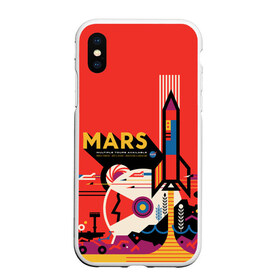 Чехол для iPhone XS Max матовый с принтом Mars NASA , Силикон | Область печати: задняя сторона чехла, без боковых панелей | 