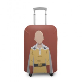 Чехол для чемодана 3D с принтом One Punch Man , 86% полиэфир, 14% спандекс | двустороннее нанесение принта, прорези для ручек и колес | ванпачмен