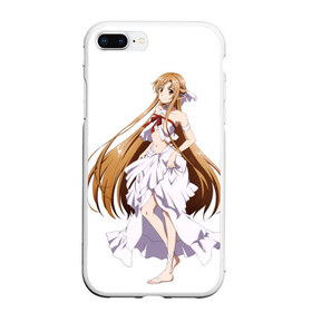 Чехол для iPhone 7Plus/8 Plus матовый с принтом Sword Art Online , Силикон | Область печати: задняя сторона чехла, без боковых панелей | асуна | кирито | сао