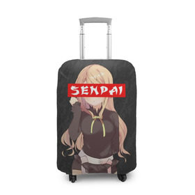 Чехол для чемодана 3D с принтом SENPAI (В ЦВЕТЕ) , 86% полиэфир, 14% спандекс | двустороннее нанесение принта, прорези для ручек и колес | Тематика изображения на принте: ahegao | kawai | kowai | oppai | otaku | senpai | sugoi | waifu | yandere | ахегао | ковай | отаку | сенпай | яндере