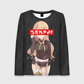 Женский лонгслив 3D с принтом SENPAI (В ЦВЕТЕ) , 100% полиэстер | длинные рукава, круглый вырез горловины, полуприлегающий силуэт | Тематика изображения на принте: ahegao | kawai | kowai | oppai | otaku | senpai | sugoi | waifu | yandere | ахегао | ковай | отаку | сенпай | яндере