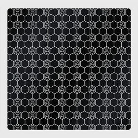 Магнитный плакат 3Х3 с принтом LINKIN PARK PATTERN , Полимерный материал с магнитным слоем | 9 деталей размером 9*9 см | 