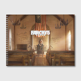 Альбом для рисования с принтом Far Cry 5 , 100% бумага
 | матовая бумага, плотность 200 мг. | 