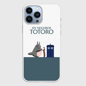 Чехол для iPhone 13 Pro Max с принтом Мой сосед Тоторо ,  |  | 10 доктор | doctor who | my neighbor totoro | tardis | totoro | десятый доктор | доктор кто | тардис | тоторо
