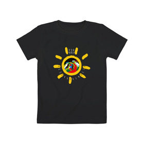 Детская футболка хлопок с принтом Недокасаемость солнце , 100% хлопок | круглый вырез горловины, полуприлегающий силуэт, длина до линии бедер | анастасия иванова | гречка | люби меня люби | недокасаемость | подростки