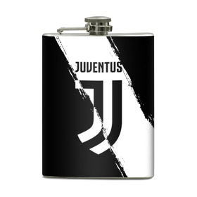 Фляга с принтом FC Juventus , металлический корпус | емкость 0,22 л, размер 125 х 94 мм. Виниловая наклейка запечатывается полностью | Тематика изображения на принте: fc juventus | juventus | криштиану роналду ювентус | фк ювентус | футбол | ювентус