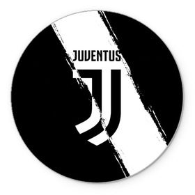 Коврик круглый с принтом FC Juventus , резина и полиэстер | круглая форма, изображение наносится на всю лицевую часть | fc juventus | juventus | криштиану роналду ювентус | фк ювентус | футбол | ювентус