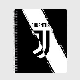 Тетрадь с принтом FC Juventus , 100% бумага | 48 листов, плотность листов — 60 г/м2, плотность картонной обложки — 250 г/м2. Листы скреплены сбоку удобной пружинной спиралью. Уголки страниц и обложки скругленные. Цвет линий — светло-серый
 | fc juventus | juventus | криштиану роналду ювентус | фк ювентус | футбол | ювентус