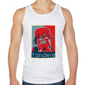 Мужская майка хлопок с принтом YANDERE , 100% хлопок |  | ahegao | anime | kawai | kowai | otaku | senpai | sugoi | waifu | weeaboo | yandere | аниме | ахегао | вайфу | виабу | каваи | ковай | культура | отаку | сенпай | сугои | тренд | яндере