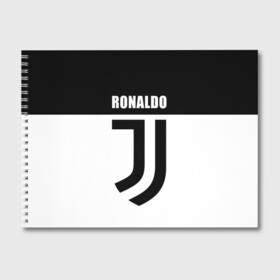 Альбом для рисования с принтом Ronaldo Juventus , 100% бумага
 | матовая бумага, плотность 200 мг. | cr7 | cristiano ronaldo | football | juventus | криштиану роналду | роналдо | роналду | ювентус