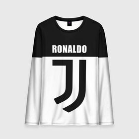 Мужской лонгслив 3D с принтом Ronaldo Juventus , 100% полиэстер | длинные рукава, круглый вырез горловины, полуприлегающий силуэт | cr7 | cristiano ronaldo | football | juventus | криштиану роналду | роналдо | роналду | ювентус