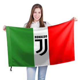 Флаг 3D с принтом Ronaldo Juventus Italy , 100% полиэстер | плотность ткани — 95 г/м2, размер — 67 х 109 см. Принт наносится с одной стороны | cr7 | cristiano ronaldo | football | juventus | криштиану роналду | роналдо | роналду | футбол | ювентус