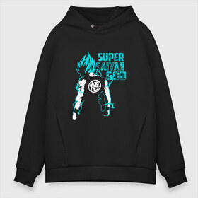 Мужское худи Oversize хлопок с принтом SUPER SAIYAN GOD , френч-терри — 70% хлопок, 30% полиэстер. Мягкий теплый начес внутри —100% хлопок | боковые карманы, эластичные манжеты и нижняя кромка, капюшон на магнитной кнопке | Тематика изображения на принте: anime | goku | sugoi | super dragon ball | аниме | гоку