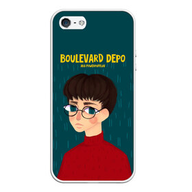 Чехол для iPhone 5/5S матовый с принтом Boulevard Depo Powerpuff Luv , Силикон | Область печати: задняя сторона чехла, без боковых панелей | Тематика изображения на принте: boulevard depo | dead dynasty | luv | powerpuff | rap | rapper | бульвар депо | дэпо | кащенко | лав | мертвая династия | паверпаф | реп | русский рэпер