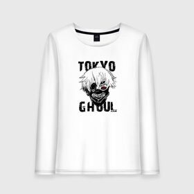 Женский лонгслив хлопок с принтом Токийский гуль , 100% хлопок |  | anime | tokyo ghoul | гули | канеки кен | токийский гуль