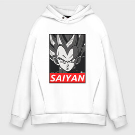 Мужское худи Oversize хлопок с принтом SUPER SAIYAN , френч-терри — 70% хлопок, 30% полиэстер. Мягкий теплый начес внутри —100% хлопок | боковые карманы, эластичные манжеты и нижняя кромка, капюшон на магнитной кнопке | Тематика изображения на принте: anime | goku | kamehameha | super dragon ball | гоку | камехамеха