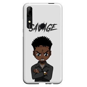 Чехол для Honor P Smart Z с принтом 21 Savage , Силикон | Область печати: задняя сторона чехла, без боковых панелей | 21 savage | 21 дикарь