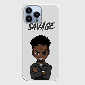 Чехол для iPhone 13 Pro Max с принтом 21 Savage ,  |  | Тематика изображения на принте: 21 savage | 21 дикарь