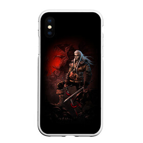 Чехол для iPhone XS Max матовый с принтом The Witcher , Силикон | Область печати: задняя сторона чехла, без боковых панелей | witcher | ведьмак | геральт