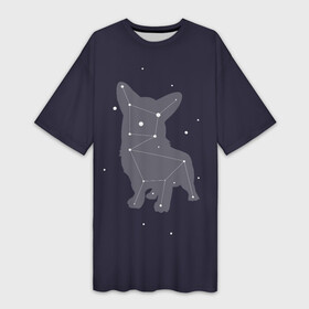 Платье-футболка 3D с принтом Корги ,  |  | corgi | dog | dogs | корги | пес | порода | собака | щенки | щенок