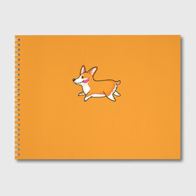 Альбом для рисования с принтом Корги , 100% бумага
 | матовая бумага, плотность 200 мг. | corgi | dog | dogs | корги | пес | порода | собака | щенки | щенок