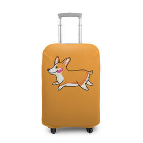 Чехол для чемодана 3D с принтом Корги , 86% полиэфир, 14% спандекс | двустороннее нанесение принта, прорези для ручек и колес | corgi | dog | dogs | корги | пес | порода | собака | щенки | щенок