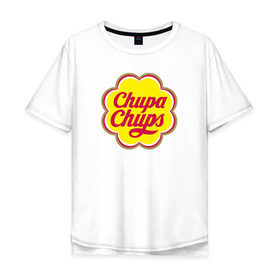 Мужская футболка хлопок Oversize с принтом Chupa-Chups , 100% хлопок | свободный крой, круглый ворот, “спинка” длиннее передней части | Тематика изображения на принте: chupa | chupa chups