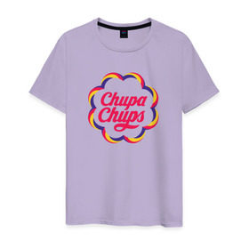 Мужская футболка хлопок с принтом Chupa-Chups color , 100% хлопок | прямой крой, круглый вырез горловины, длина до линии бедер, слегка спущенное плечо. | chupa | chupa chups