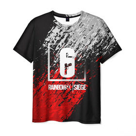 Мужская футболка 3D с принтом RAINBOW SIX SIEGE , 100% полиэфир | прямой крой, круглый вырез горловины, длина до линии бедер | 2019 | blue | cybersport | esport | liquid | logo | pro league | team | team liquid | киберспорт | логотип | тим ликвид | фирменные цвета