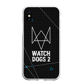 Чехол для iPhone XS Max матовый с принтом WATCH DOGS 2 , Силикон | Область печати: задняя сторона чехла, без боковых панелей | action | ct os | ded sec | fox | gamer | hacker | player | watch dogs | watch dogs 2 | знак лиса | хакер