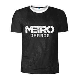 Мужская футболка 3D спортивная с принтом METRO EXODUS , 100% полиэстер с улучшенными характеристиками | приталенный силуэт, круглая горловина, широкие плечи, сужается к линии бедра | exodus | horror | metro exodus | survival | игры | исход | метро | метро 2035