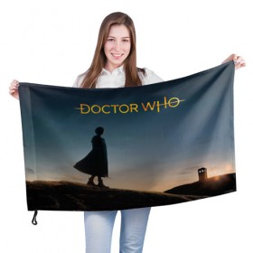 Флаг 3D с принтом Doctor who , 100% полиэстер | плотность ткани — 95 г/м2, размер — 67 х 109 см. Принт наносится с одной стороны | doctor who | tardis | доктор кто | тардис