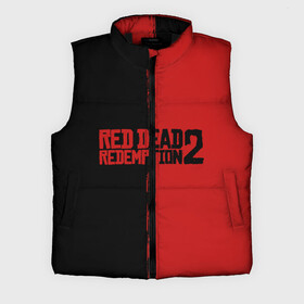 Мужской жилет утепленный 3D с принтом RED DEAD REDEMPTION 2  RDR2 ,  |  | rdr | rdr2 | red dead redemption 2 | rockstar | дикий запад | ковбои