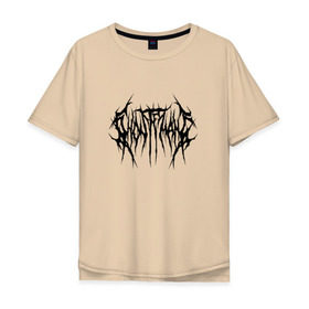Мужская футболка хлопок Oversize с принтом ghostemane (2) , 100% хлопок | свободный крой, круглый ворот, “спинка” длиннее передней части | ghostemane | rap
