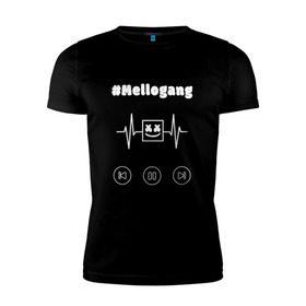 Мужская футболка премиум с принтом Mellogang , 92% хлопок, 8% лайкра | приталенный силуэт, круглый вырез ворота, длина до линии бедра, короткий рукав | 