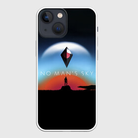 Чехол для iPhone 13 mini с принтом No Man’s Sky. Next ,  |  | Тематика изображения на принте: action | cosmic | galaxy | man | man’s | no | planet | sky | space | spaceship | ufo | галактика | корабль | космический | космос | нло | планета | пришелец | путешествие | экшн