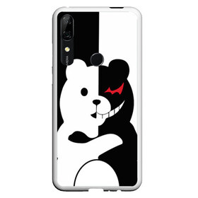 Чехол для Honor P Smart Z с принтом MONOKUMA , Силикон | Область печати: задняя сторона чехла, без боковых панелей | Тематика изображения на принте: anime | bear | black  white | minomi | monokuma | pink | rabbit | school | аниме | главарь | миноми | монокума | черно белый | школа