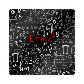Магнит виниловый Квадрат с принтом ФОРМУЛЫ ФИЗИКА , полимерный материал с магнитным слоем | размер 9*9 см, закругленные углы | e mc 2 | emc 2 | school | знаменитые формулы | физика | формулы | школа | эйнштейн