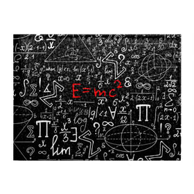 Обложка для студенческого билета с принтом ФОРМУЛЫ ФИЗИКА , натуральная кожа | Размер: 11*8 см; Печать на всей внешней стороне | Тематика изображения на принте: e mc 2 | emc 2 | school | знаменитые формулы | физика | формулы | школа | эйнштейн
