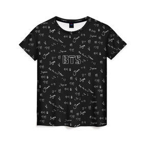 Женская футболка 3D с принтом BTS , 100% полиэфир ( синтетическое хлопкоподобное полотно) | прямой крой, круглый вырез горловины, длина до линии бедер | bts | bts army | j hope | jimin | jin | jungkook | k pop | rap monster | rapmon | suga | v | бтс | группа | корея