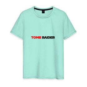 Мужская футболка хлопок с принтом Tomb Raider , 100% хлопок | прямой крой, круглый вырез горловины, длина до линии бедер, слегка спущенное плечо. | 