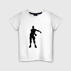 Детская футболка хлопок с принтом FLOSS LIKE A BOSS , 100% хлопок | круглый вырез горловины, полуприлегающий силуэт, длина до линии бедер | Тематика изображения на принте: fortnite | game | игра | фортнайт