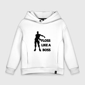 Детское худи Oversize хлопок с принтом Floss like a boss  , френч-терри — 70% хлопок, 30% полиэстер. Мягкий теплый начес внутри —100% хлопок | боковые карманы, эластичные манжеты и нижняя кромка, капюшон на магнитной кнопке | Тематика изображения на принте: dance | floss like a boss | fortnite | swag | thebackpackkid | танец