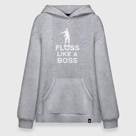 Худи SuperOversize хлопок с принтом Floss like a boss , 70% хлопок, 30% полиэстер, мягкий начес внутри | карман-кенгуру, эластичная резинка на манжетах и по нижней кромке, двухслойный капюшон
 | dance | floss like a boss | fortnite | swag | thebackpackkid | танец