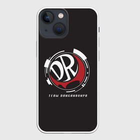 Чехол для iPhone 13 mini с принтом TEAM DANGANRONPA | MONOKUMA | МОНОКУМА ,  |  | anime | bear | black  white | danganronpa | korokuma | monodam | monokuma | monomi | monotaro | pink | rabbit | school | shirokuma | аниме | главарь | мoноми | монокума | черно белый | школа