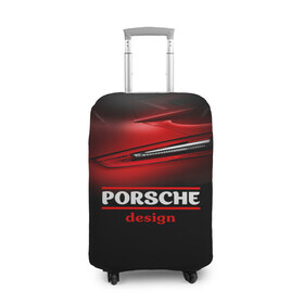 Чехол для чемодана 3D с принтом Porsche design , 86% полиэфир, 14% спандекс | двустороннее нанесение принта, прорези для ручек и колес | auto | porsche | porsche ag | авто | автомобиль | дизайн | машина | порше | суперкар | тачка