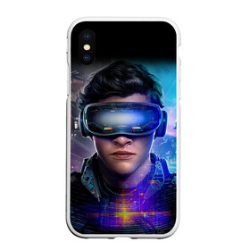 Чехол для iPhone XS Max матовый с принтом Ready Player One (PRO) [2] , Силикон | Область печати: задняя сторона чехла, без боковых панелей | Тематика изображения на принте: game | games | one | player | player one | ready player one | retro | robot | игрок | игры | первому игроку приготовиться | ретро | робот | фильм